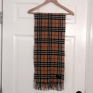 Burberry Scarf Cashmere Authentic Plaid Giant Nova Check